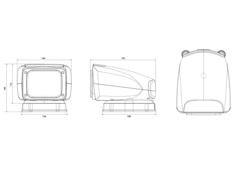 OCEAN VISION LED Searchlight 30W 12V med Trådløs Fjernbetjening - Billede 3
