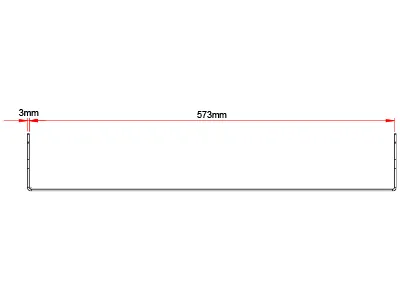 X-vision Auxiliary Light Rack til DOMIBAR 1605-NS3717 - 573mm Monteringsbeslag - Billede 4