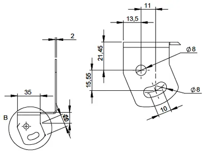 X-Vision Optima 8 Monteringsbeslag til Ekstra Lys bag EU Nummerplade - 405mm - Billede 4