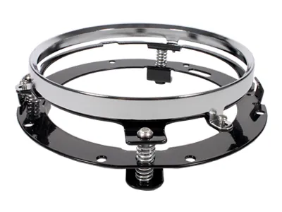 Metalbeslag til LED-forlygter 7" - Monteringsbeslag til model 1605-5010 - Ledekstralys.dk