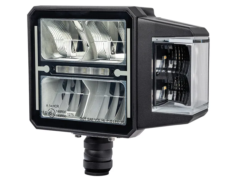 BULLBOY AGRILINE Snowplow Light LED Forlygter 12/24V 1800/3600lm med Varme og Blinklys - Billede 2