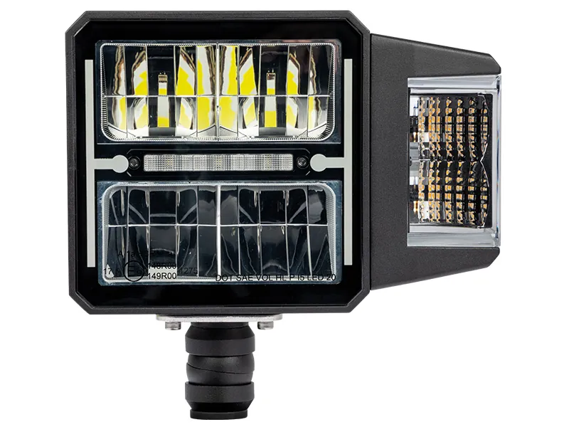 BULLBOY AGRILINE Snowplow Light LED Forlygter 12/24V 1800/3600lm med Varme og Blinklys - Billede 3