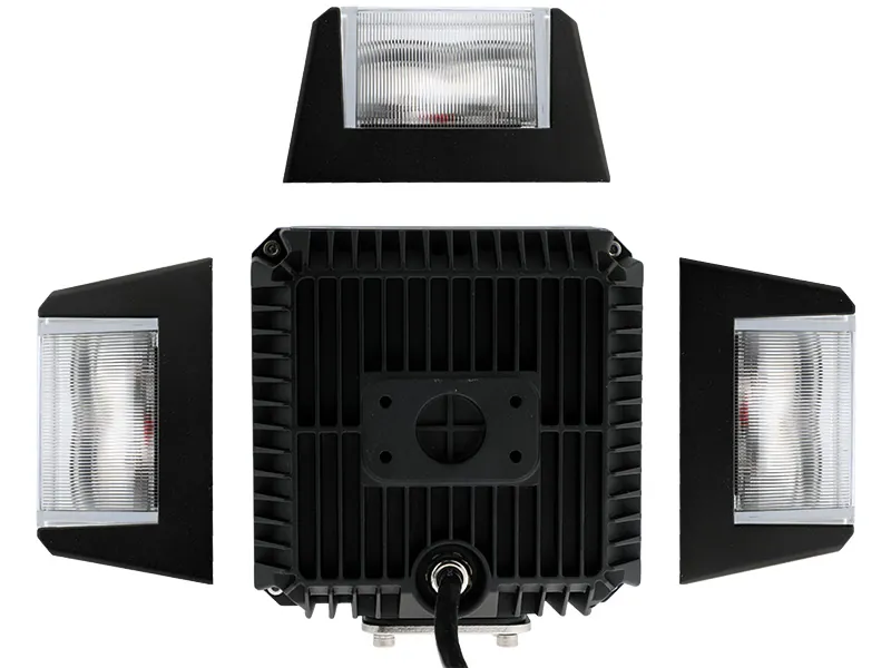 BULLBOY AGRILINE Snowplow Light LED Forlygter 12/24V 1800/3600lm med Varme og Blinklys - Billede 5