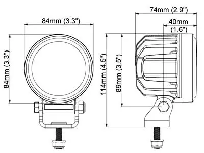 Nordic Lights Canis Pro 330 LED Arbejdslys 9-32V 3000lm Wide Flood - Billede 2