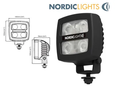 NORDIC LIGHTS Spica LED Arbejdslys 700lm 12-24V - Arbejds- og Baklys til Erhvervskøretøjer - Ledekstralys.dk