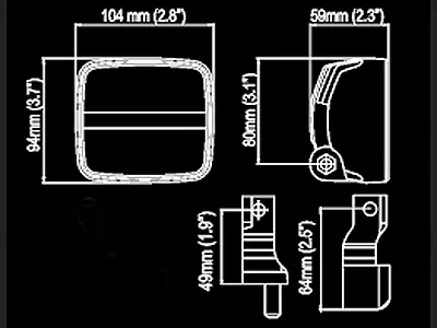 Nordic Lights KL2001 LED Arbejdslys 12-24V 1900lm Floodlys - Billede 3