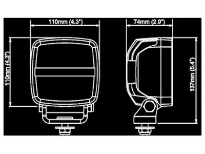 Nordic Lights KL1401 LED Arbejdslys 12-24V 3200lm Flood - Professionel Arbejdsbelysning - Billede 3