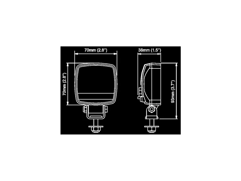 Nordic KL1501 LED-arbejdslys Flood 10W 12-24V - Billede 3