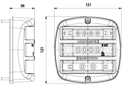 Nordic Lights LED-Baglygte 24V N70LED - Heavy Duty Med Blinklys, Bremse & Baglys - Billede 2