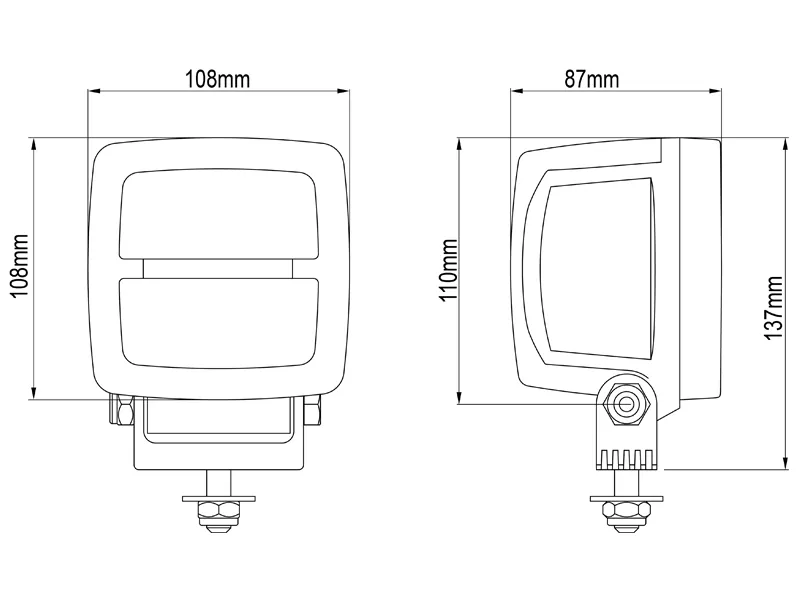 Nordic Lights Scorpius N4406 LED Arbejdslys High Beam 3700lm 9-32V - Billede 3
