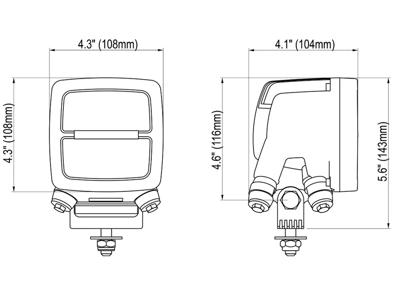 Nordic Lights LED Arbejdslys Flood 6700lm 12-24V - Professionel Arbejdsbelysning - Billede 2