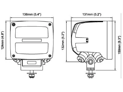 Nordic Lights Scorpius N4601 QD LED Arbejdslys - 11500lm, 18-32V, Quake Anti-Vibration - Billede 3