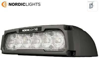 Nordic Lights LED Arbejdslys 2600lm 9-32V - 6x PowerLED Flood Lampe - Ledekstralys.dk