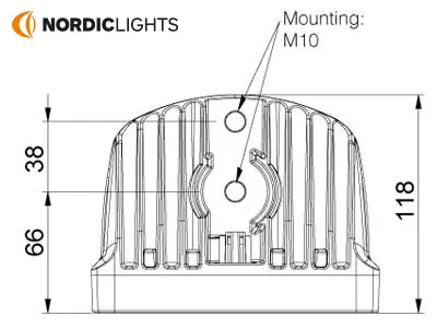 NORDIC LIGHTS LED Arbejdslys 1800lm 9-32V Kompakt Flood Design - Billede 4