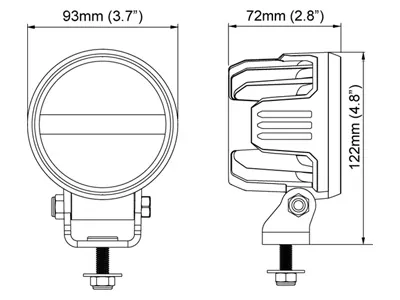 Nordic Lights Canis Go 420 LED Arbejdslys - 1800lm, 12-24V, Flood - Billede 3