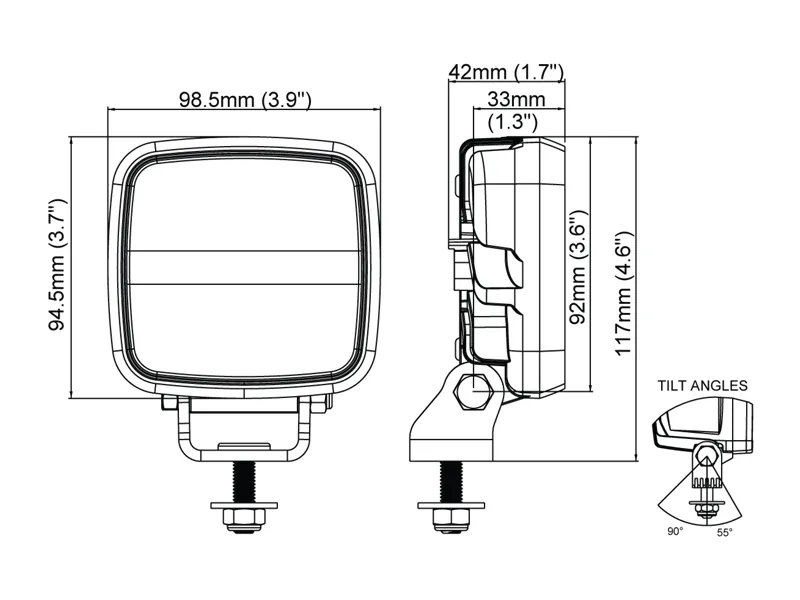 Nordic Lights Scorpius GO 410 LED Arbejdslys 12-48V 1900lm Kompakt - Billede 3