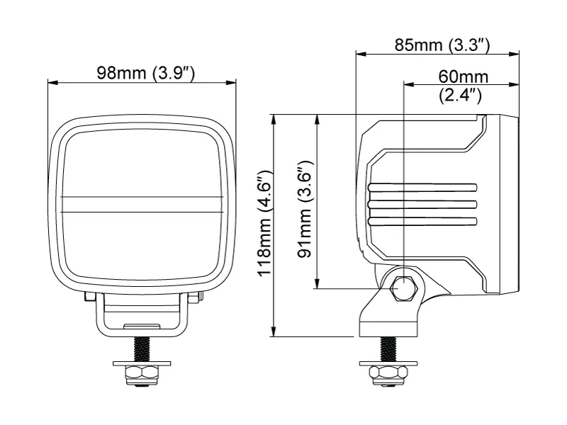 Nordic Lights Scorpius GO 430 LED Arbejdslys 12-24V 4800lm Wide Flood - Billede 2