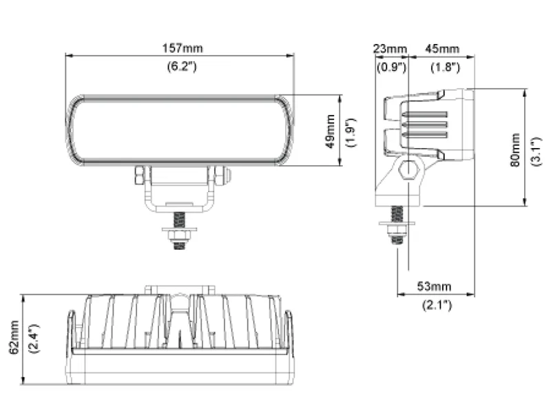 Nordic Lights Pictor GO 620 LED Arbejdslys 12-24V 2000lm 5000K - Billede 3