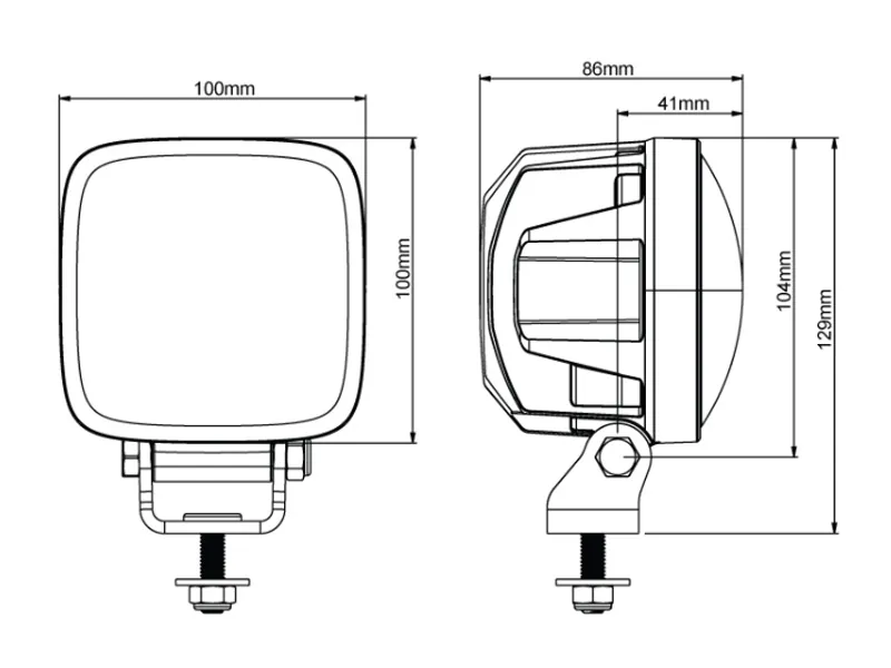 Nordic Lights Scorpius Pro 415 PH LED Arbejdslys 9-32V 1950lm Blændfri - Billede 2