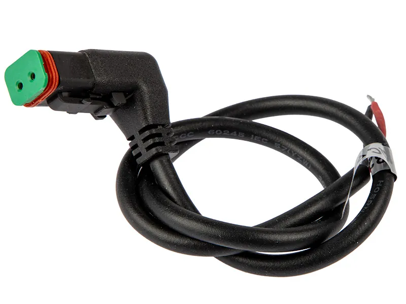 Wiring Kit Deutsch 50cm - 2-pin DT Kabelkit med 90° Vinkelstik - Ledekstralys.dk