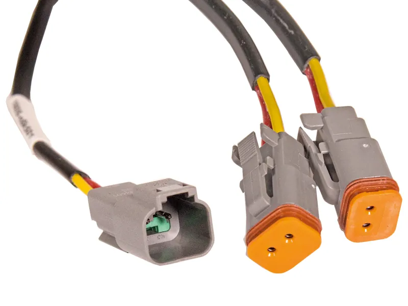 Wiring Kit med Deutsch Y-Connector DT 2-pin - Kabelsæt til Arbejdslygter - Billede 2