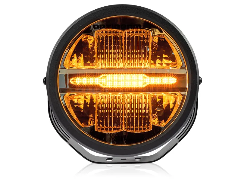 Optibeam Savage 9 LED Fjernlys 7200lm 9-36V med Hvid/Gul Positionslys - Billede 4