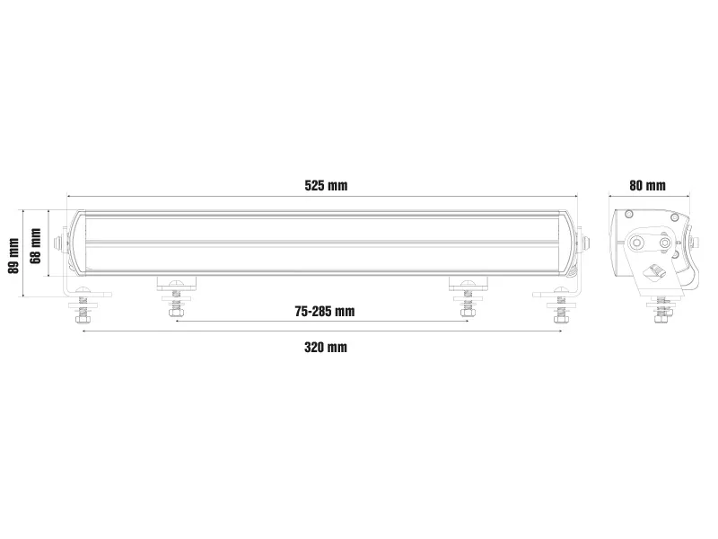 OPTIBEAM Super Captain Dual Rage 600 LED Fjernlys - 27000lm, 1300m rækkevidde, 9-36V - Billede 10