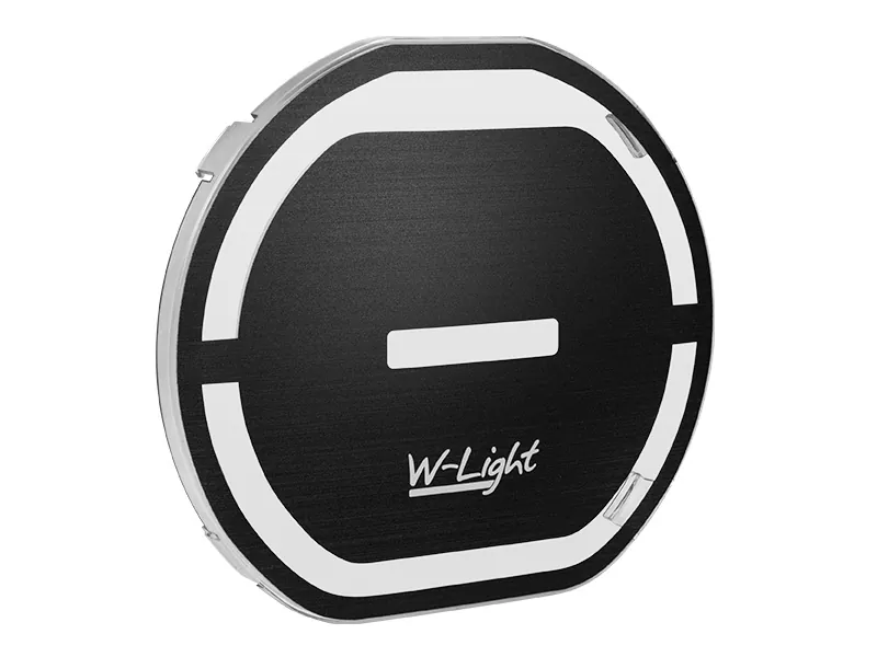 W-Light Fury 9" stenslagsbeskytter sort ø 229 mm - Ledekstralys.dk