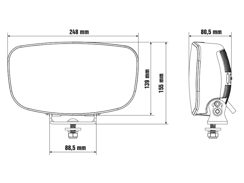 OPTIBEAM Elites Mega LED Fjernlyslampe 7780lm 9-36V 329m Rækkevidde - Billede 7