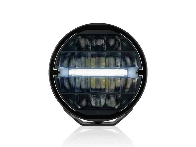 Optibeam Elites 9" Heated LED-ekstralys med opvarmet glas 9-36V - Billede 2