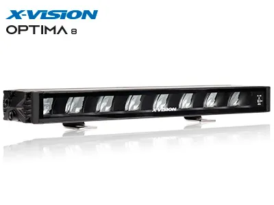 X-VISION OPTIMA 8 LED Fjernlysrampe 9-32V 5500lm 404mm E-godkendt - Ledekstralys.dk