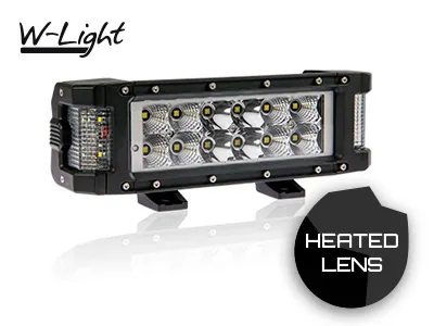 W-LIGHT ATV Sideshooter LED Arbejdslys 7200lm 12-24V med Opvarmning - Ledekstralys.dk