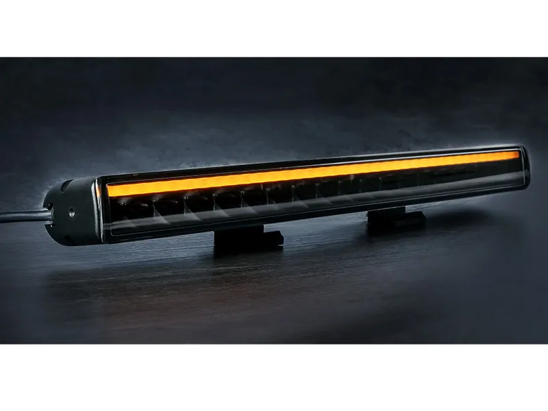 W-LIGHT Wave II LED Fjernlygte 7600lm 12-32V 532mm med Amber/Hvid Parklys - Billede 8