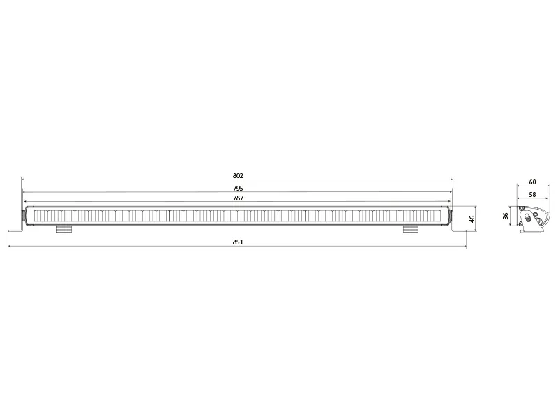 W-LIGHT Impulse 4.1 LED Fjernlysrampe 787mm 13500lm 11-32V - Billede 4