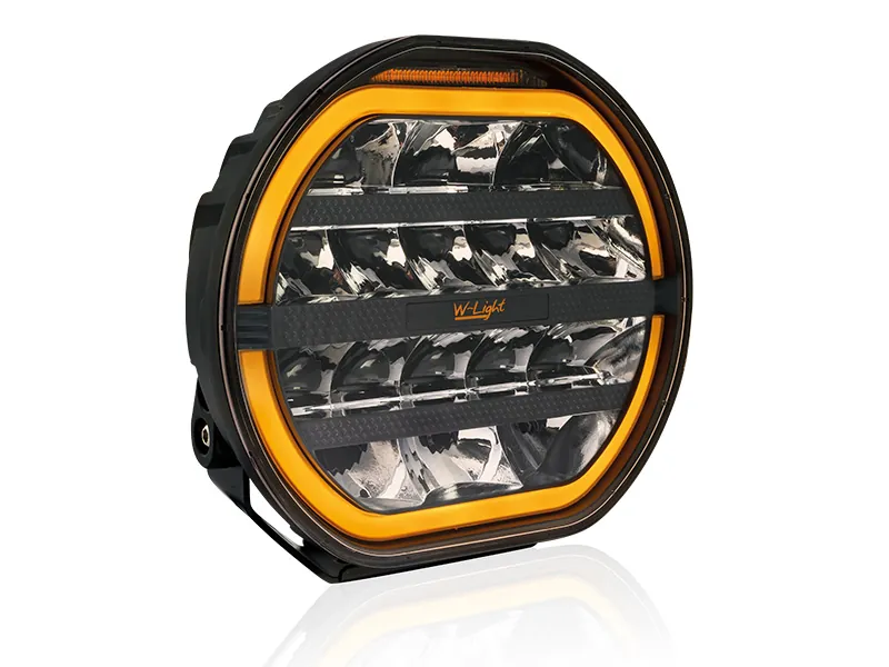 W-Light Fury 9" LED Arbejdslys med Advarselslys - 9000lm 12-48V - Billede 2