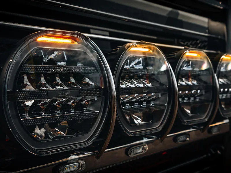 W-Light Fury 9" LED Arbejdslys med Advarselslys - 9000lm 12-48V - Billede 8