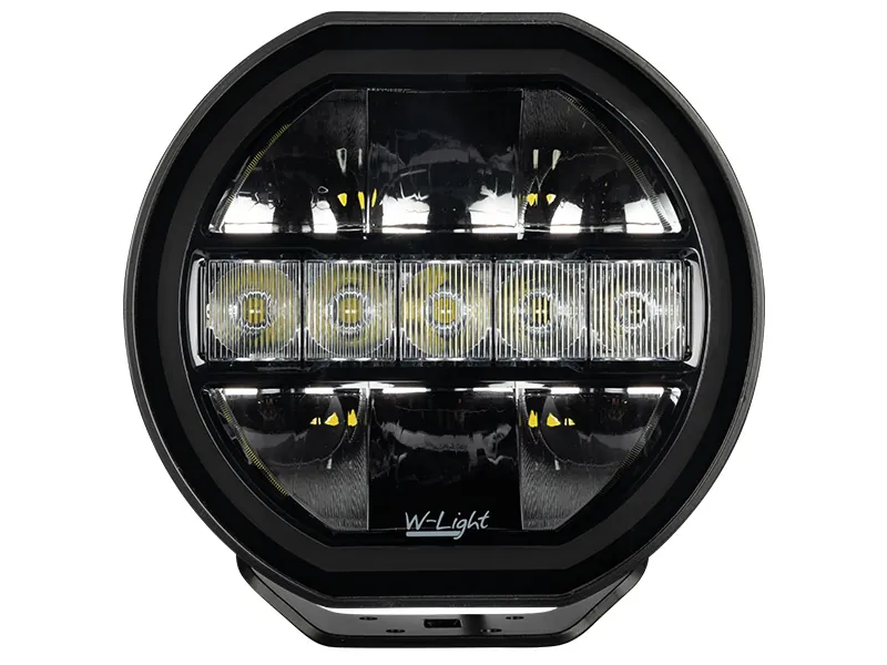 W-LIGHT ECLIPSE 7" LED Fjernlyskaster 5400lm 10-30V med Gul/Hvid Parkeringslys - Billede 6