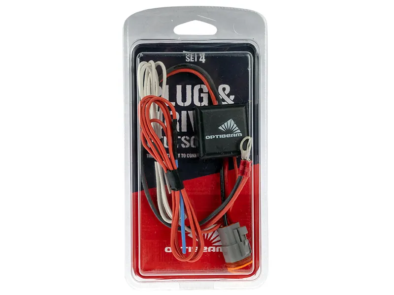OPTIBEAM Kabelsæt DT 12/24V 200W/400W til Ekstra Lygter - Billede 2