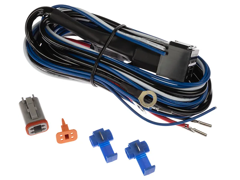 Autoline kabelsæt DT 4-polet 12V 40A til ét ekstralys - Billede 2