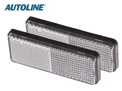 AUTOLINE Reflektorer - Par med klart glas 96x38mm til køretøjer - Billede 3