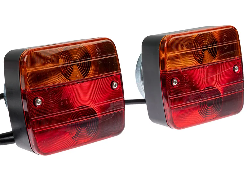 AUTOLINE Baglygtesæt til Trailer 12V med Magnetfæste - 7.5m Kabel - Billede 2