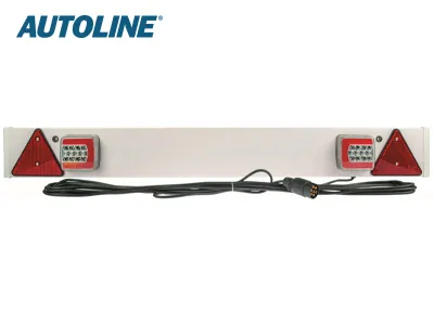 AUTOLINE LED-Baglygter Trailer Kit 12-24V - Komplet med 10m Kabel og 7-Pol Stik - Billede 2