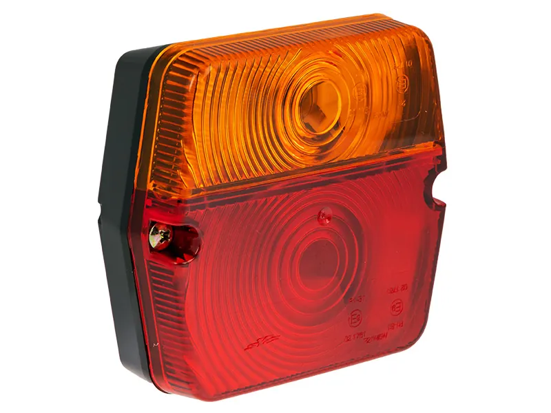 AUTOLINE Baglygte 12-24V med Bremse, Blinklys og Nummerplade - Universal Montering - Ledekstralys.dk