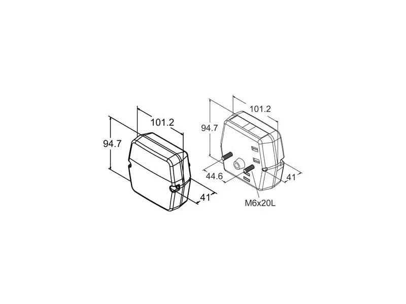 Autoline forreste positions- og blinklygte 12/24V 100 x 95 mm - Billede 2