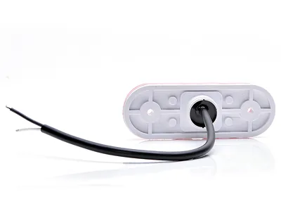 WAS LED Sidemarkeringslys Rød 12-24V med Reflektor - Horisontal/Vertikal Montering - Billede 2