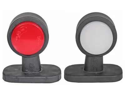 WAS LED Sidemarkeringslys 12-24V med Neon-Effekt og Gummiarm - Ledekstralys.dk