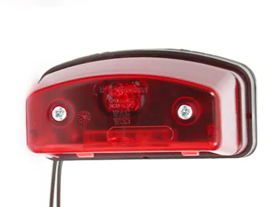 WAS LED Nummerpladebelysning Rød 12-24V med Baglysfunktion - Billede 2