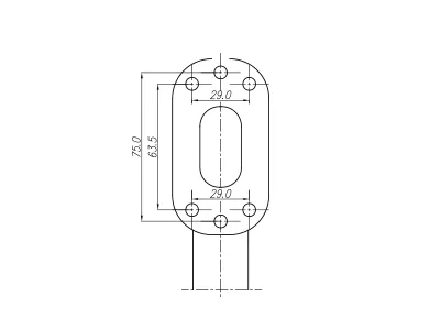 WAS LED Sidemarkeringslys 12-24V Venstre med 45° Gummiarm Hvid/Rød - Billede 3