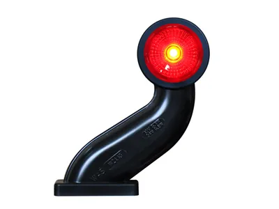 WAS LED Sidemarkeringslys 12-24V Venstre Hvid/Rød ECE-Godkendt - Ledekstralys.dk