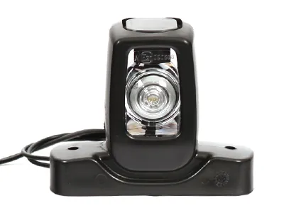 WAS LED Sidemarkeringslys 12-24V Hvid/Rød med Gummiarm ECE-godkendt - Ledekstralys.dk